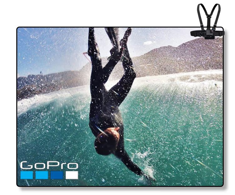 GoPro Chesty (Dây đeo vai cố định ngực) Phụ kiện máy ảnh HERO5 HERO6 có thể điều chỉnh