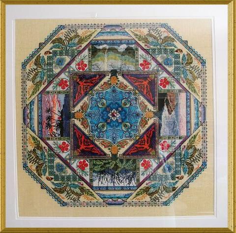 Original imported cross-stitch Chatelaine Designs CD Hawaii original drawings print A3 color