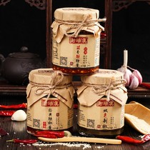 Xie Ruizhen Garlic Fresh Chili Sauce Double Color Chopped Pepper Sauce Spicy Sauce Farm Homemade Food Chili Sauce 3 Bottles