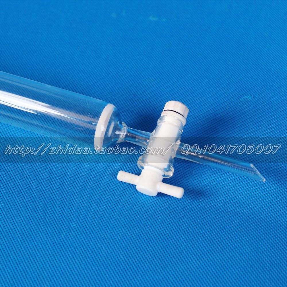 玻璃仪器 层析柱 具塞 砂芯 四氟节门 定制