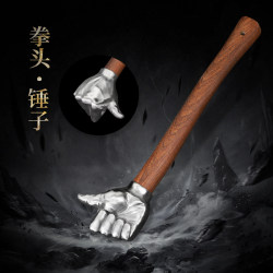 Cross-border Best Selling new products craft decoration stainless steel fist hammer thumb solid iron hammer car multi-function