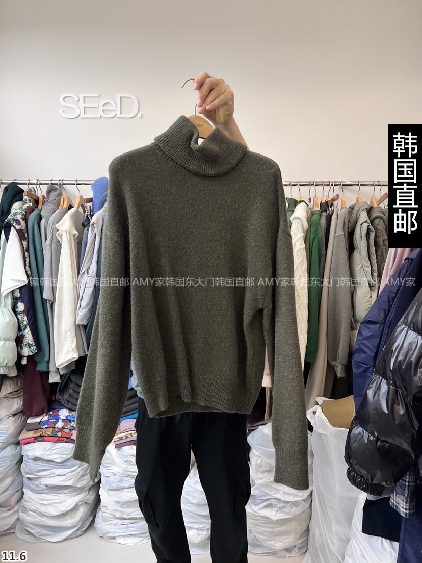 Amy Home Korea Direct Mail East Gate 2023 Winter Dress New LEESEED-A Sweater 22010146-Taobao