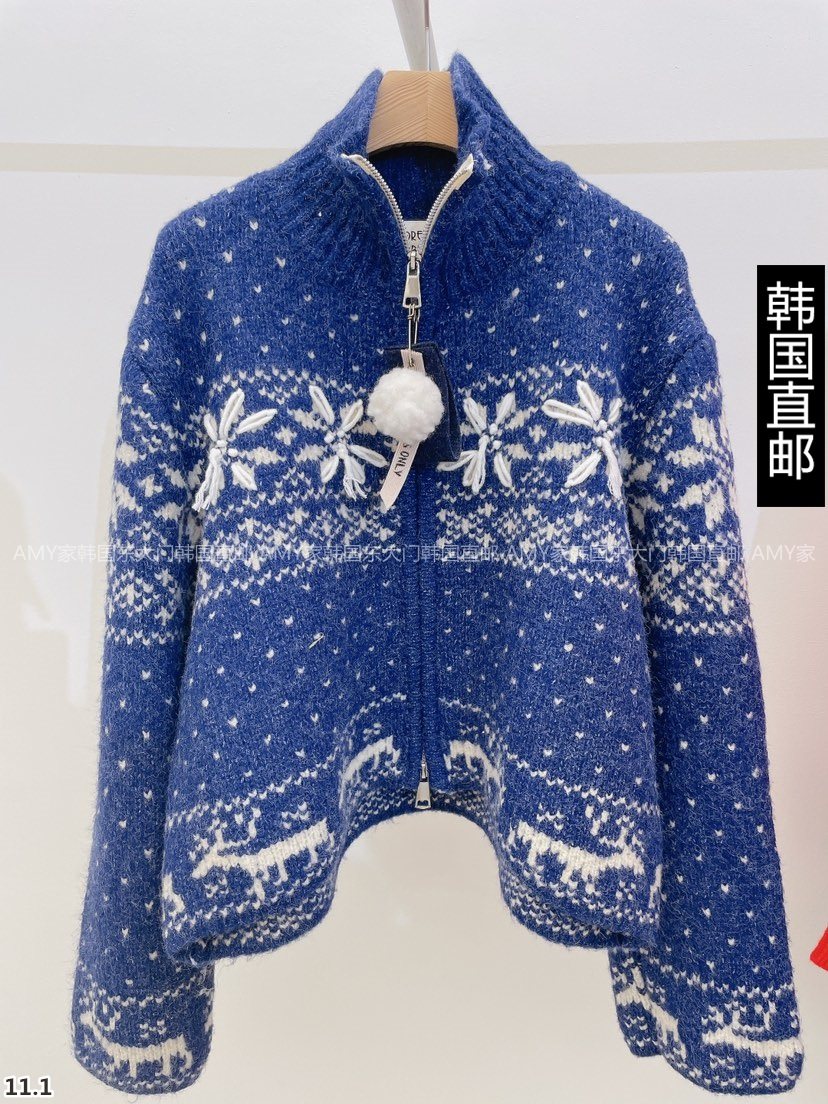 Amy Korea Direct mail East gate 2023 Winter fit new THORE sweater with hanging decoration 21250600-Taobao