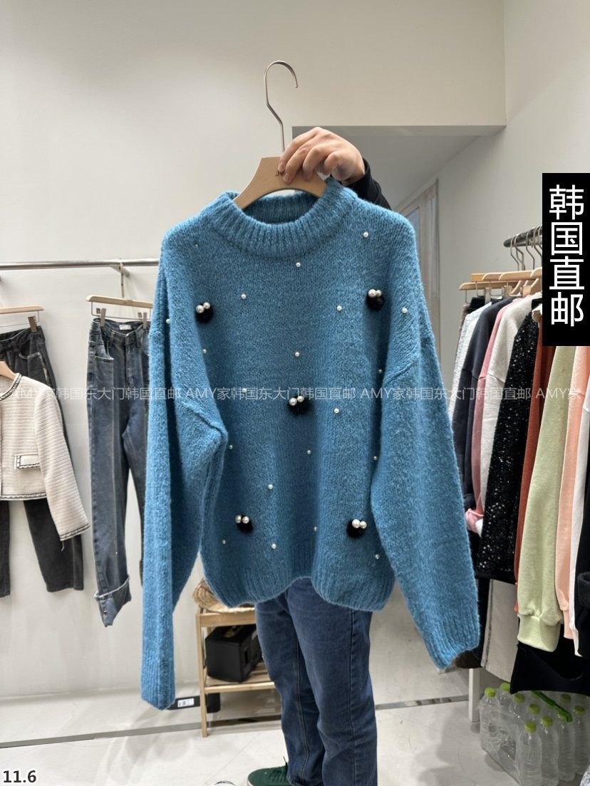 Amy Home Korea Direct mail East gate 2023 Winter fit new JOEL sweater 22010573-Taobao
