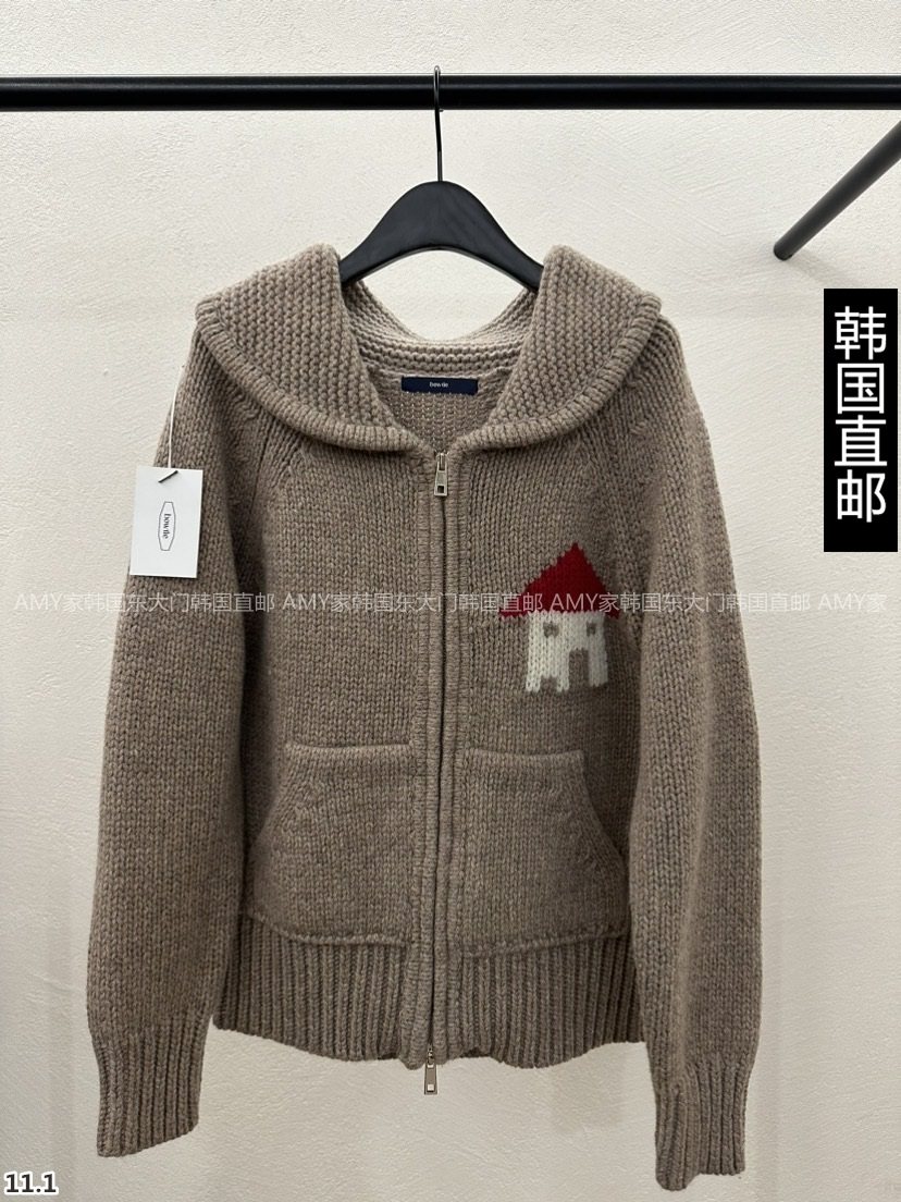 Amy Home Korea Direct mail East gate 2023 Winter fit new BOWTIE sweater 21300756-Taobao