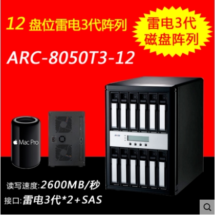 Areca ARC-8050T3-12 disk bit Raiden 3 disk array Bank of China  