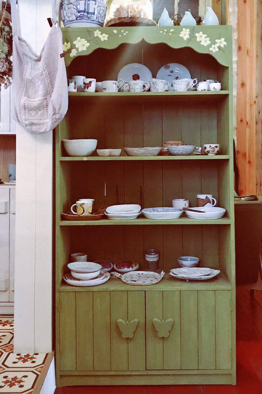 (Yesterday Countryside) Love jasmine hand-painted wooden bookshelves Display Rack Grocery Shelves Customizable