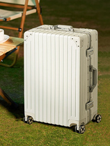 Scarecrow suitcase boys and girls aluminum frame trolley box silent universal wheel thickened suitcase password box student knot