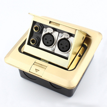 All-copper microphone microphone ground plug audio ground plug XLR plug XLR plug good gloss quality assurance