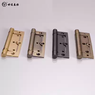 Thai good mother and child hinge 5 inch 4 inch pure copper thickened free slotting hinge silent bearing hinge hinge monolithic price