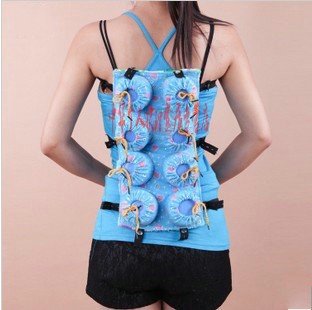 Stainless Steel Carry-on Moxibustion 8 Even Moxibustion Clothes Suit Belly Back Warm Moxibustion Apparatus Warm Moxibustion Box Ai Box