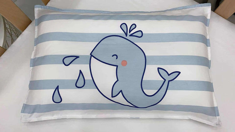 Child pillowcase cartoon single pillowcase baby latex pillowcase pure cotton pillowcase 50 x 30 pillowcase single 40 x 60