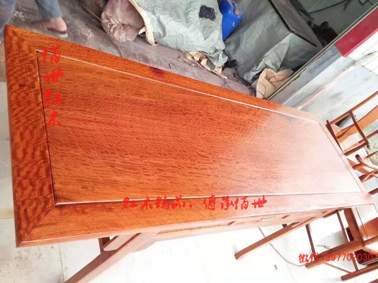 Case 红木 Trường hợp bức tranh gợn sóng 画 案 家具 家具 - Bàn / Bàn bàn gỗ nguyên khối