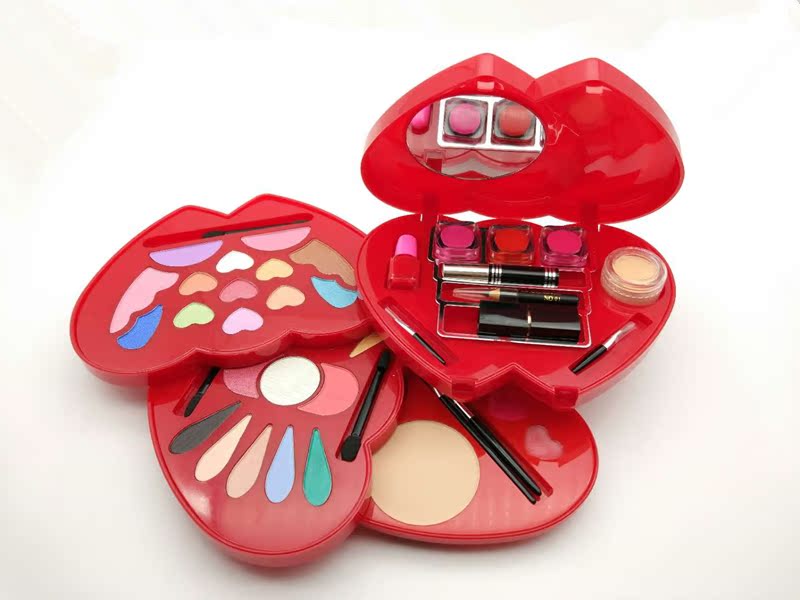 Trang điểm Sabas Sabery Hình trái tim Hộp trang điểm Peach Eye Shadow Lipstick Set Phong cách Trung Quốc Tử Cấm Thành Đỏ phấn pond