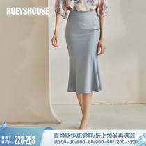 (Mermaid Series) Rooky Fish Tail Swing Pack Hip Ladies Half Body Dress Womens Summer Dress New Elegance Mid-Length Dresses