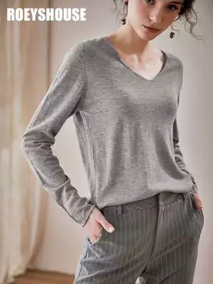 Luo Yi luxury 48 double-strand 100% treasure wool sweater women autumn and winter New bottoming knitwear 00663