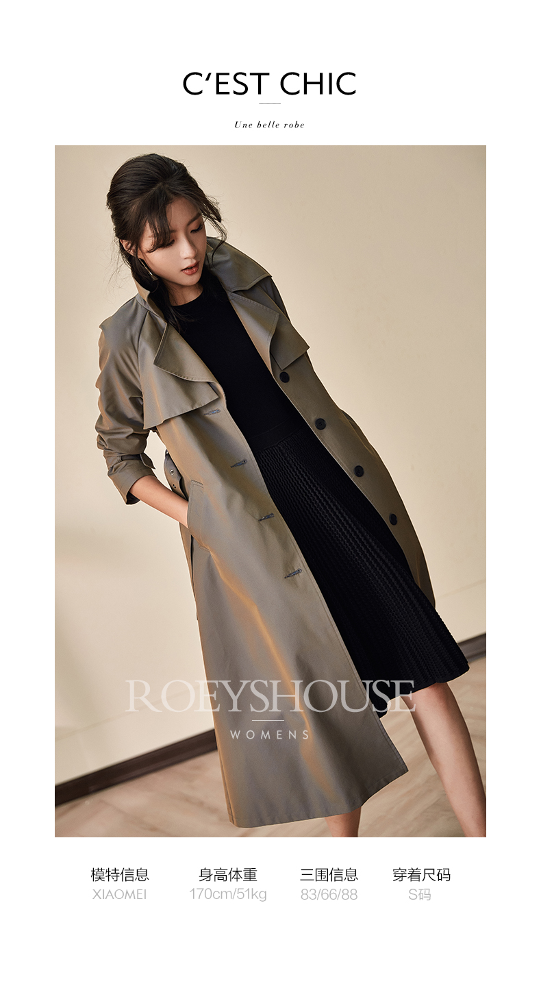 Trench pour femme ROEY HOUSE en Coton - Ref 3227304 Image 15