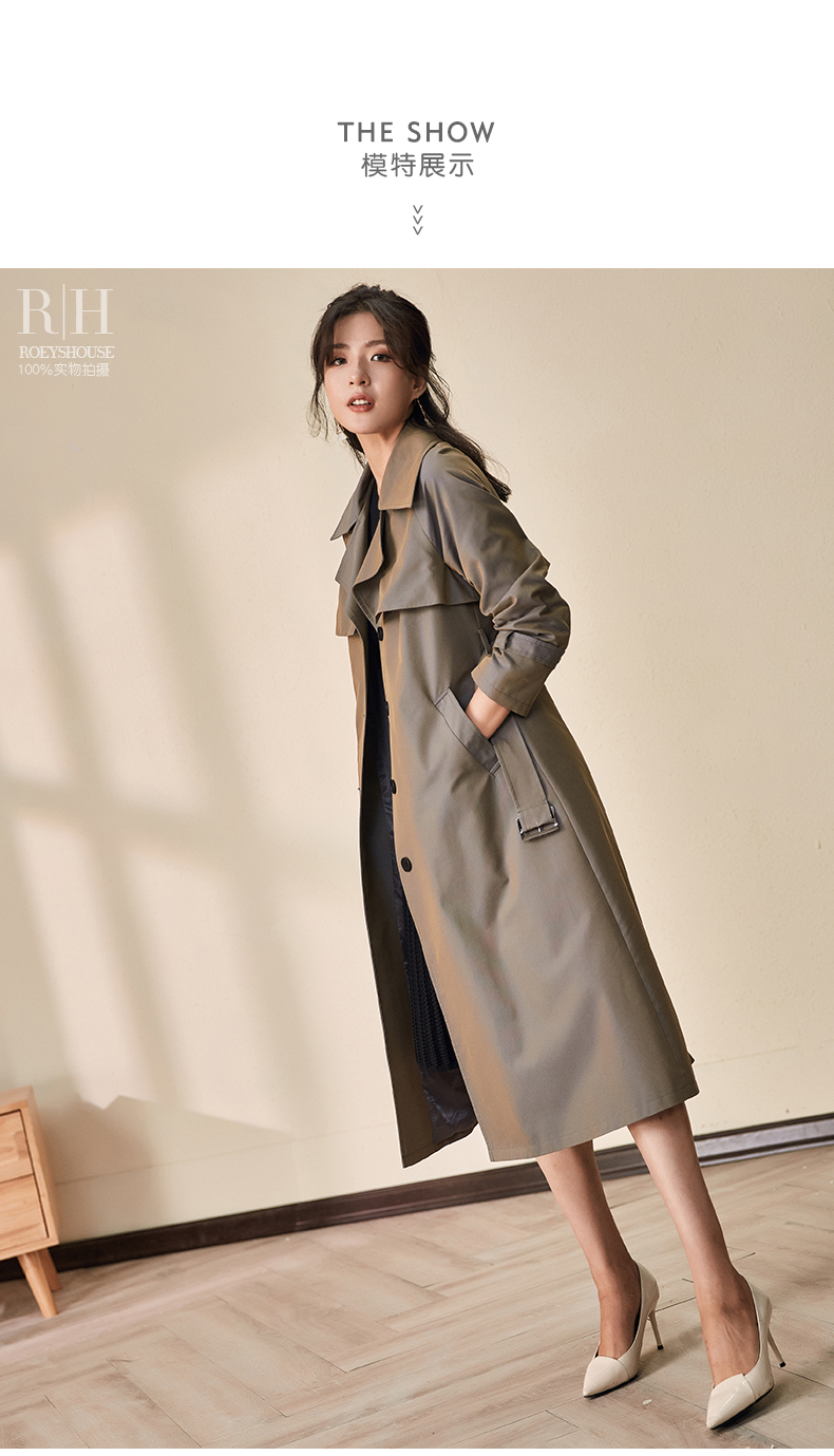 Trench pour femme ROEY HOUSE en Coton - Ref 3227304 Image 11