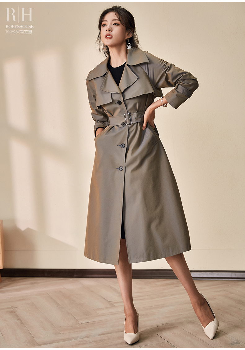 Trench pour femme ROEY HOUSE en Coton - Ref 3227304 Image 13