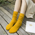 Giày đế bệt đế xuồng ngắn vớ mùa thu và mùa đông cotton màu đôi kim nữ vớ thời trang hoang dã tất ngắn cổ nam Bít tất nữ