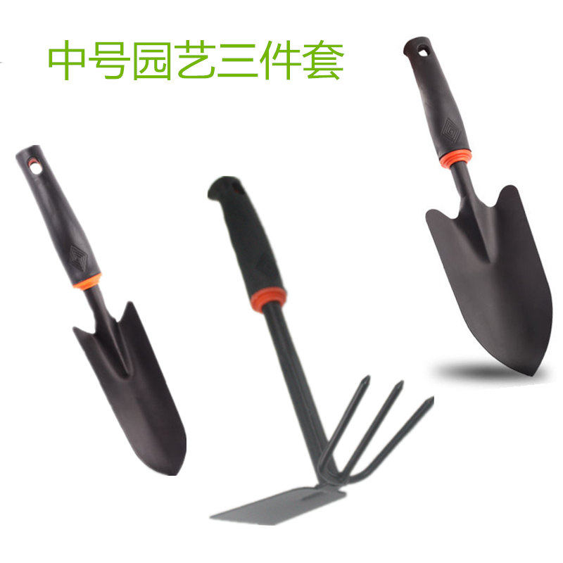 Green plant flower potted mini flower shovel gardening tools three-piece set shovel rake hoe planting succulent flowering
