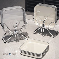 Italian bone spitting dish household food grade high-end table garbage plate spitting bone slag plate new fruit plate