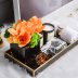Đơn giản hiện đại mô hình phòng tắm mềm trang trí hoa hương liệu vệ sinh kết hợp trang trí phòng tắm gương khay đồ dcor phòng ngủ Trang trí nội thất