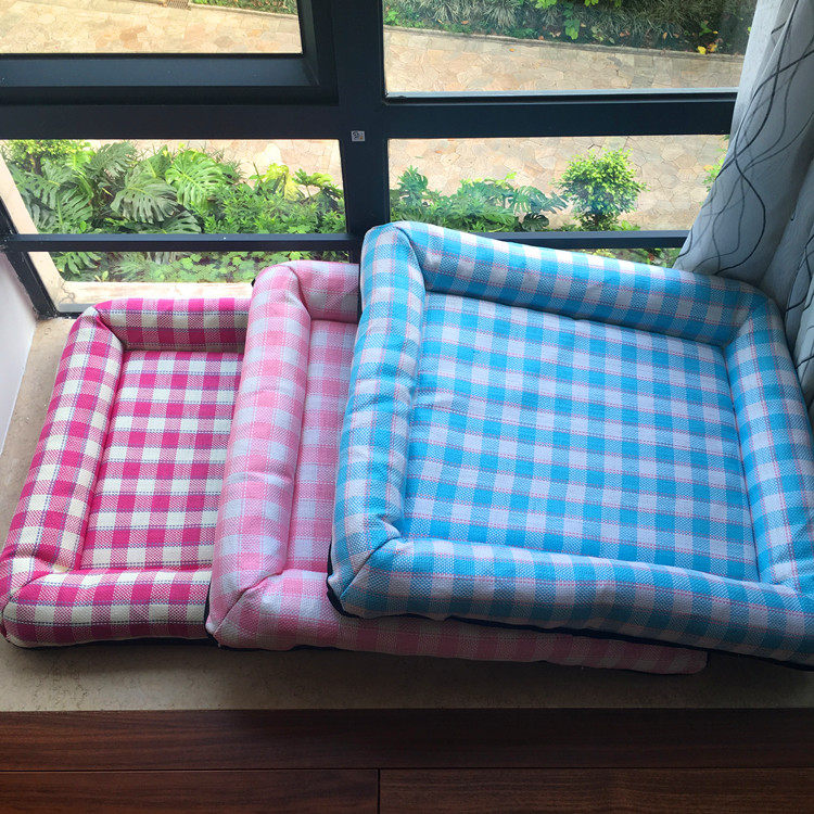 Disposable summer air-conditioning mat dog kennel Teddy Bichon Bago Samo small and medium-sized bed lattice mat pet nest