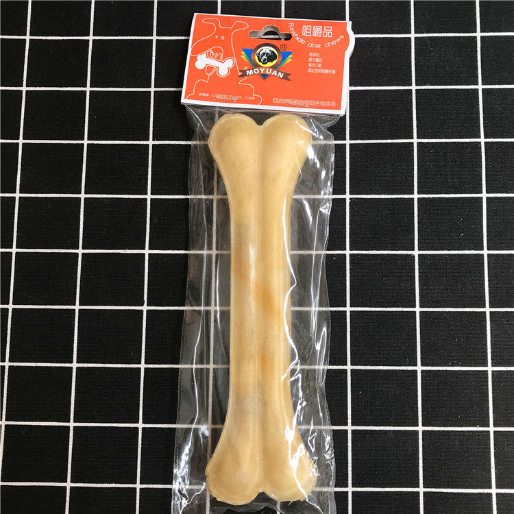 Skin-pressed bone dog bite glue dog molar stick cleaning teeth bone pet snacks small and medium-sized dogs bite-resistant flower fairy pet