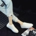 Giày vải nữ sinh viên phiên bản Hàn Quốc của phong cách Harajuku ulzzang nhỏ giày trắng thủy triều 2018 mới in đế giày đế bằng Hồng Kông giầy nữ adidas Plimsolls