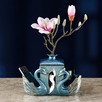 Cute Creative Smoking Paper Box Multifunction Remote Control Accommodating Jo Relocation Gift Light Lavish Nordic Tea Paper Towel Box