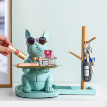 Creative bucket ornaments Nordic desktop adhesive hook decoration key storage tray rack door shoe cabinet porch