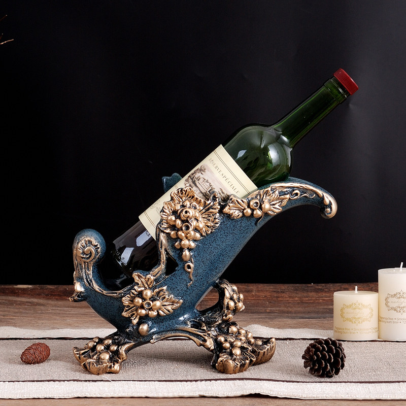 Wine rack decoration European creative living room home modern minimalist luxury high-end personality furniture decoration wine bottle rack