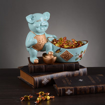 Lucky pig storage artifact Practical creative household goods Cute piggy bank key jewelry living room decoration