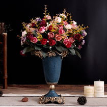 European retro vase table decoration Living room small fresh simple creative decoration Pastoral mini dried flower flower arrangement