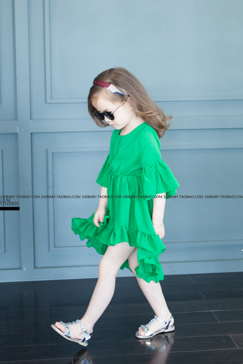 Robe enfant en mousseline de soie - Ref 2045299 Image 5