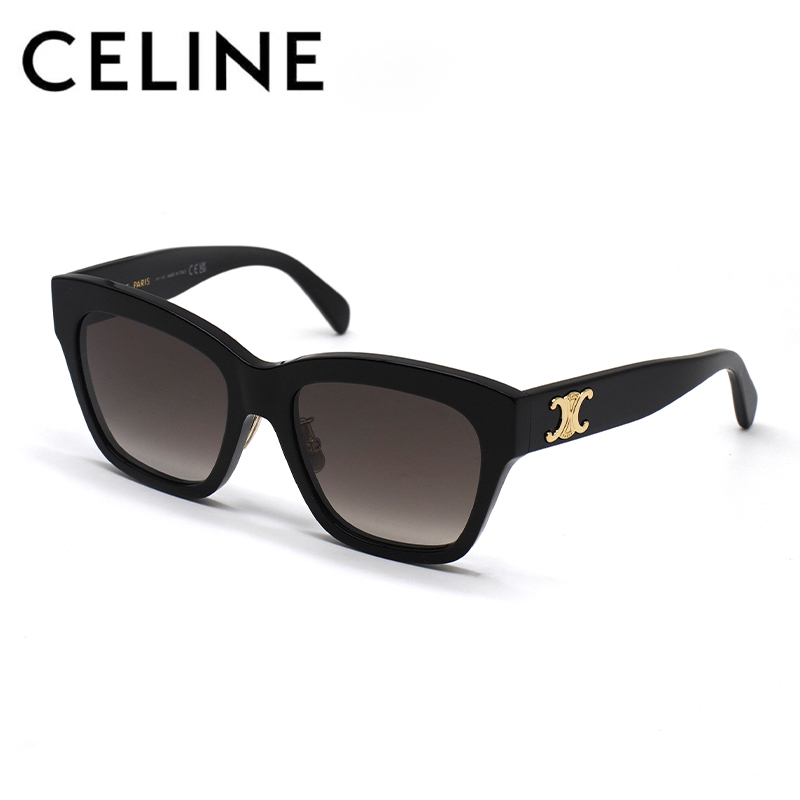 Celine/Celine New Style Sunglasses for Women, Arc De Triomphe Large Frame Acetate Sun Protection Sunglasses Cl40253F