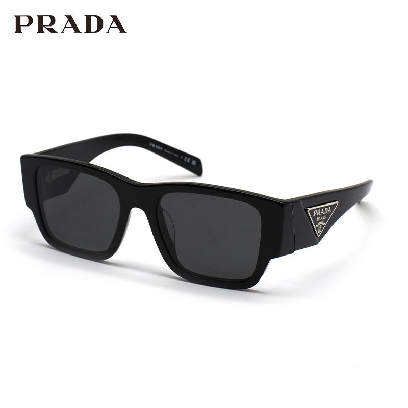 Prada Li Xian Style Fashionable Black Acetate Sunglasses Unisex Sunglasses 0Pr 10Zsf
