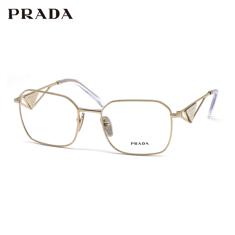 Prada Tan Jianci Same Style Glasses Frame Large Frame Metal Ultra-Light Myopia Glasses Frame 0Pr A51V
