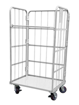 Mobile folding logistics trolley storage cage express turnover vehicle loading and unloading truck grid cage truck handling tool trolley