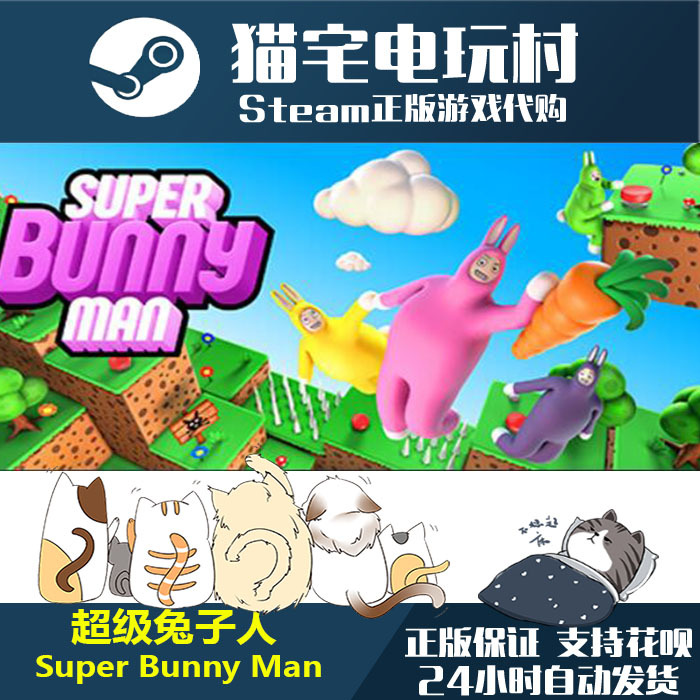 Steam Genuine Super Bunny Man China Region Hong Kong and Taiwan Pc Activation Code Cdkey