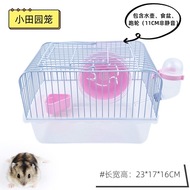 ກະຕ່າ Hamster, ສວນຂະຫນາດນ້ອຍ, ເຮືອນວິນລາສອງຊັ້ນທີ່ມີຄວາມໂປ່ງໃສ, ສວນຂະຫນາດໃຫຍ່, ຊຸດເຕັມຂອງເຄື່ອງໃຊ້ປະຈໍາວັນລາຄາຖືກ