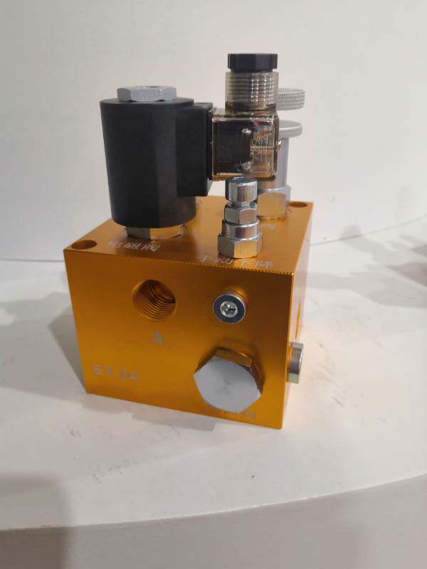 ET-04 lift valve set lift platform lift goods ladder hydraulic station accessories hydraulically integrated valve block