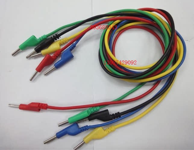 Banana plug-to-banana plug-in 4MM silicone banana plug-in test wire withstand voltage 3000V