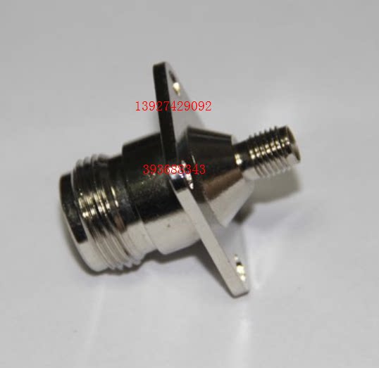 RF coaxial adapter N female to SMA mother belt square plate high frequency N SMA-KKF SMA female head to N-type female head