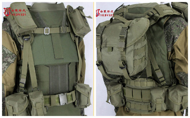 Russian Special Forces Smersh Tactical Vest, Combat Equipment, AK Bag, Navy  Green Tactical Suit, New - AliExpress