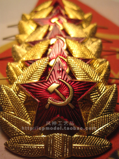 Soviet Union Soviet Army Brand New Red Army Soldier Red Army Star Soldier Big Hat Emblem