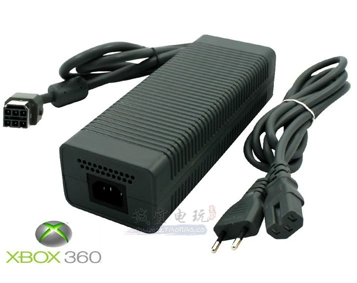 Xbox360 máy dày nguyên bản cháy máy biến áp gia súc đôi 65 đơn 65 máy dày bộ điều hợp nguồn gốc - XBOX kết hợp tay cầm xiaomi