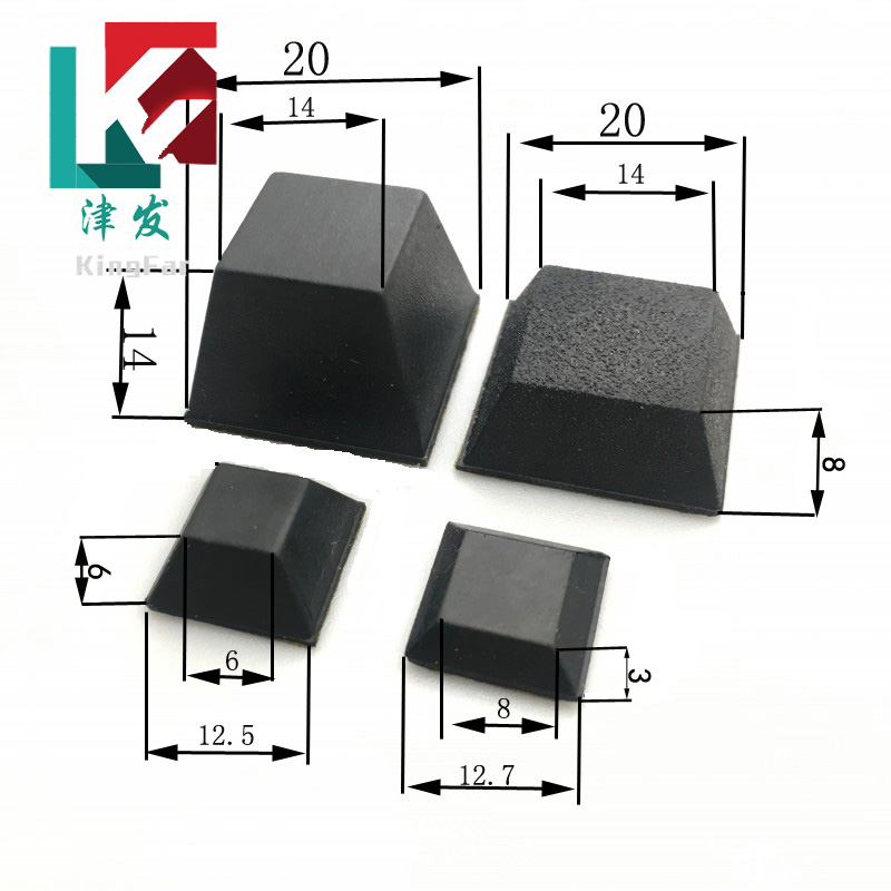 12 7*12 7*3 Rubber Pads Self-adhesive Pads with Rubber Pads Quartet Main Case Pads 3M Rubber