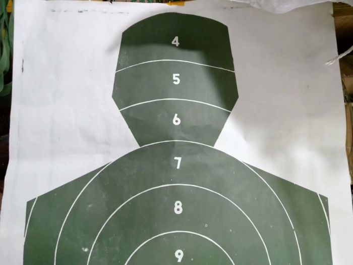 Inventory of the 1980s special semi - body shooting target paper